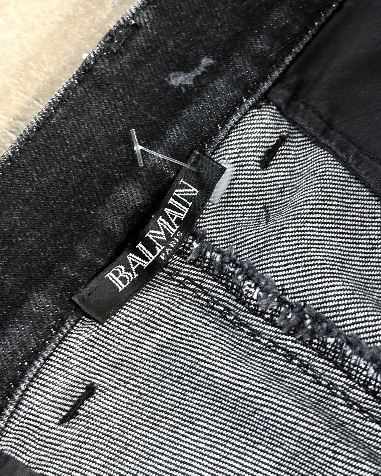 BALMAIN WAXED BIKER