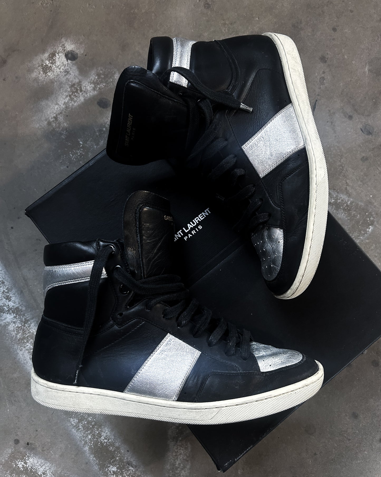 HEDI SL/10 SILVER HIGH TOPS