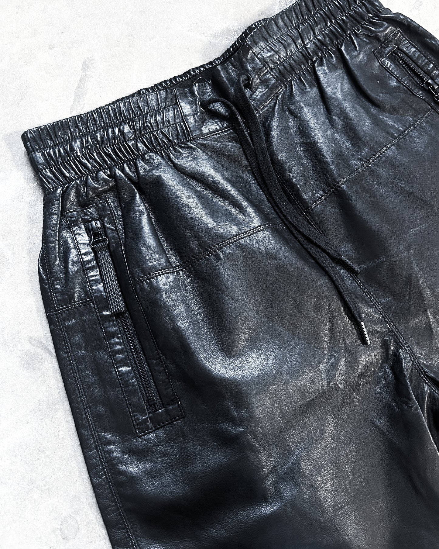 LAMB LEATHER SHORTS