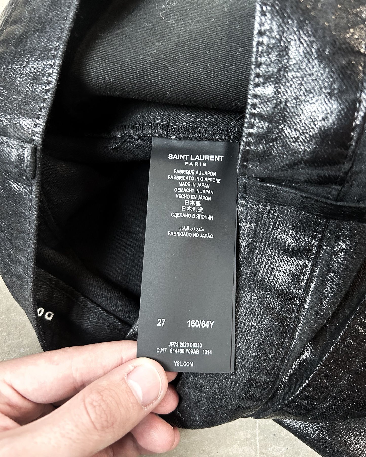 A/W20 WAX OIL SPILL JAPANESE DENIM