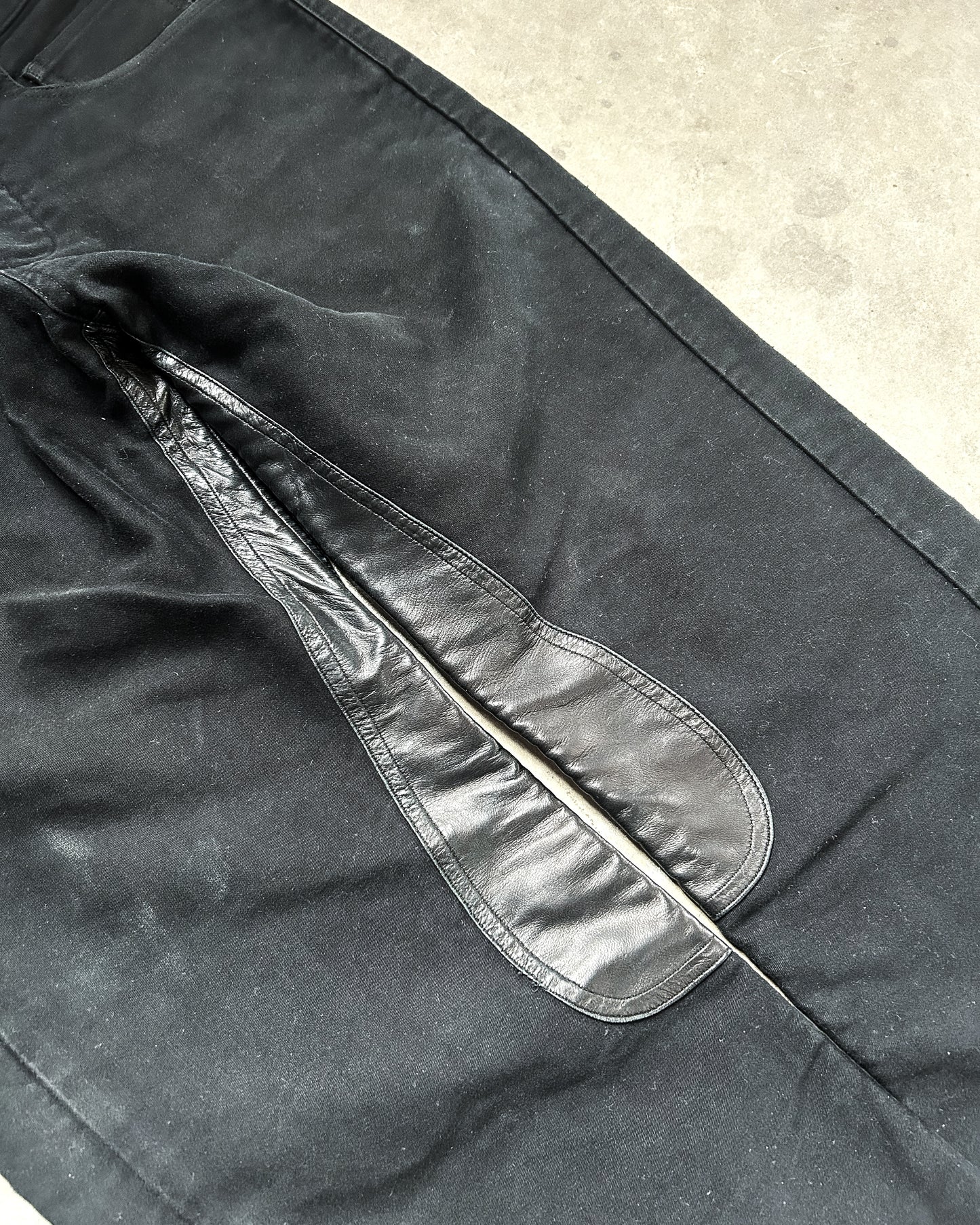 FW07 ‘EXPLODER’ LEATHER INSERT DENIM