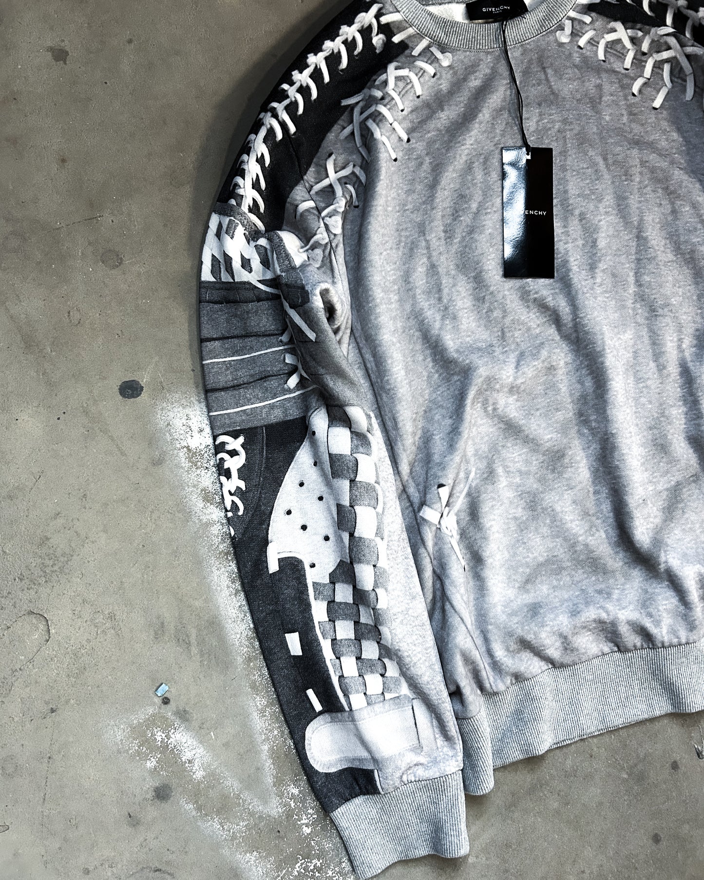 A/W13 TROMPE L’OEIL LACE SWEATER