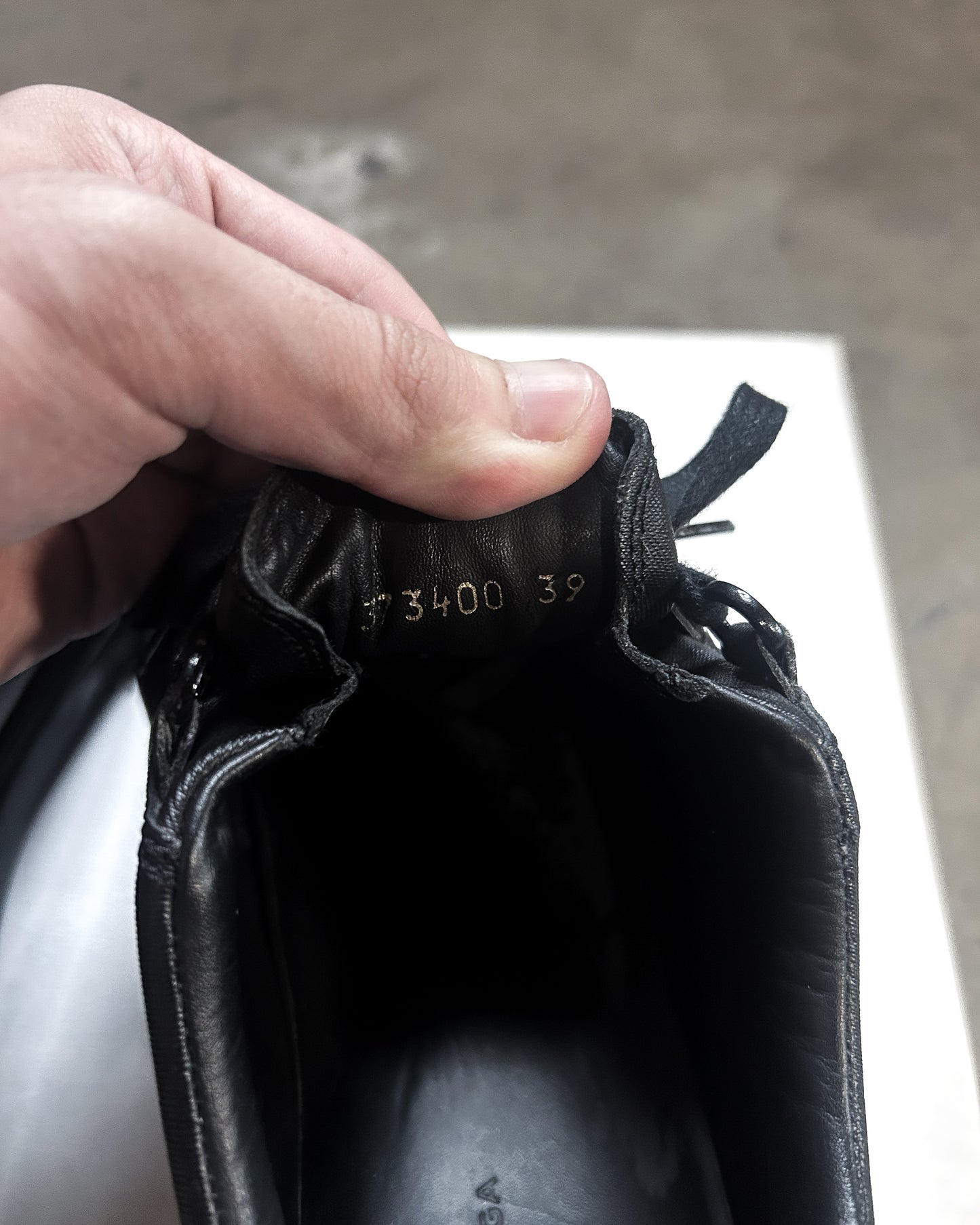 BLACK WAXED DENIM ARENAS