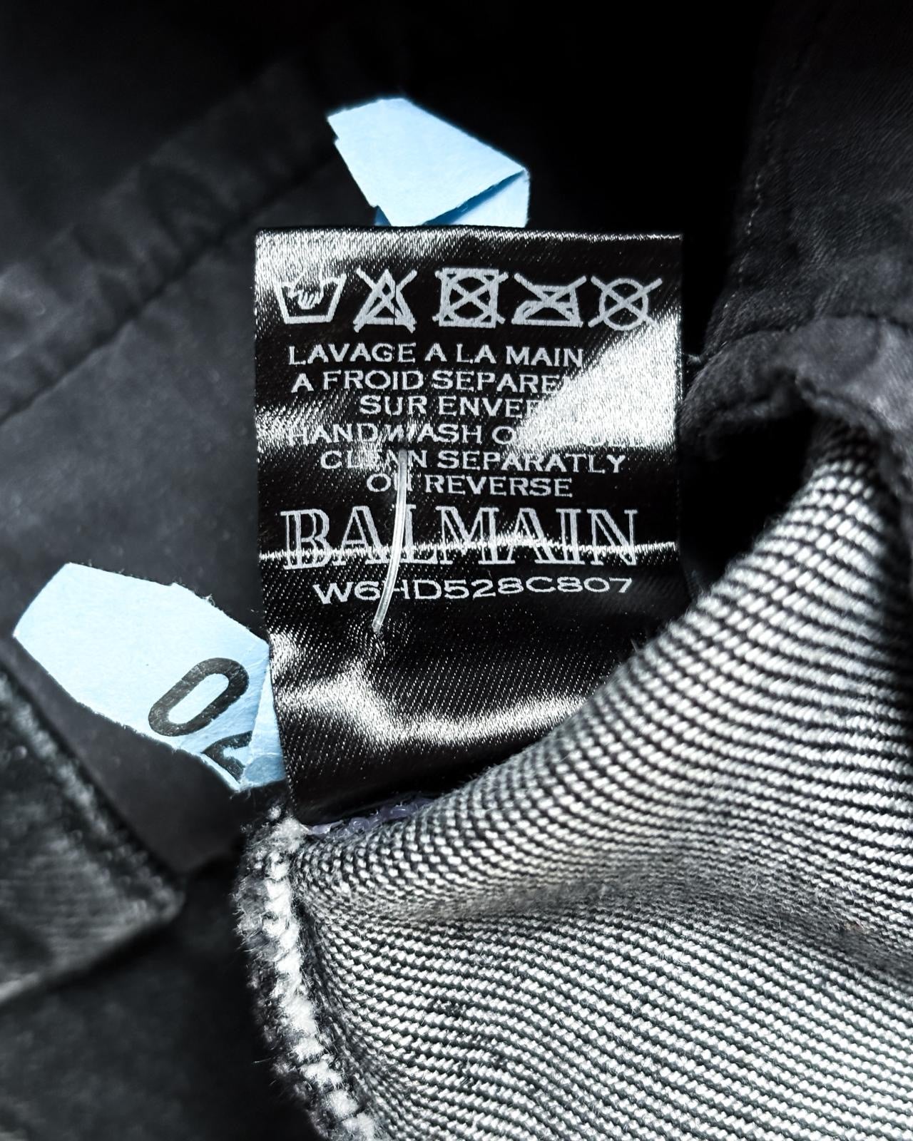 BALMAIN WAXED BIKER
