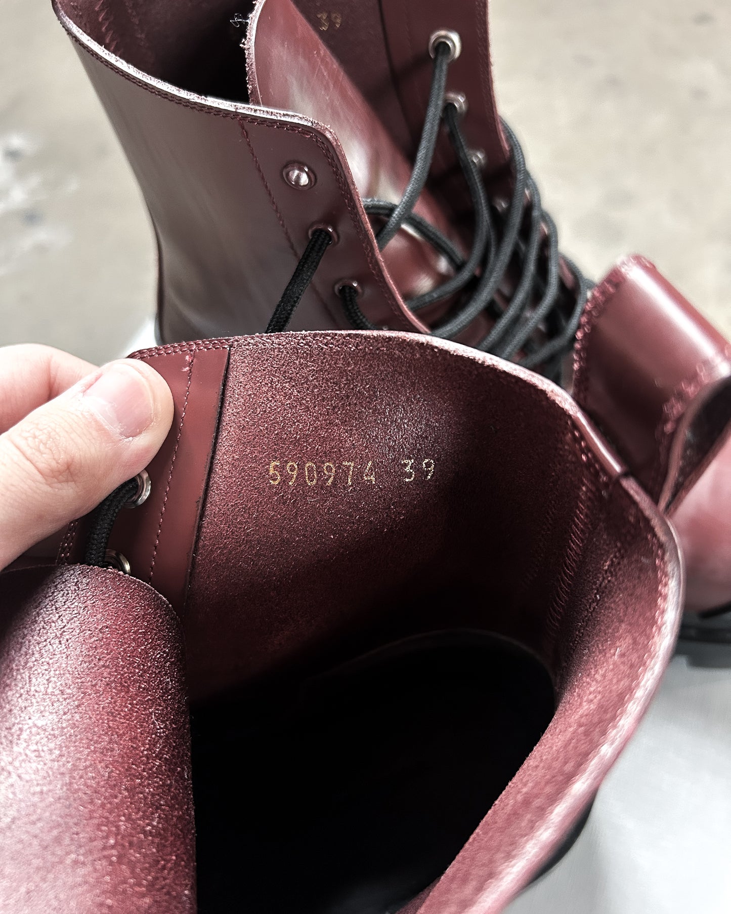 RED BLACK STRIKE BOOTS