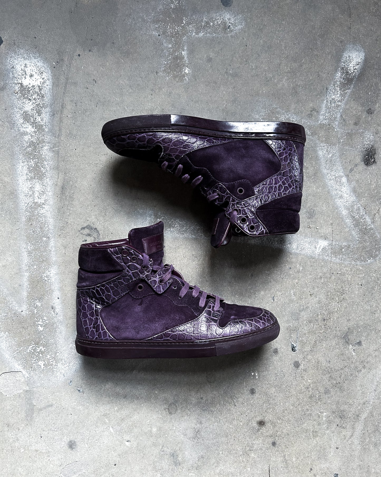 PURPLE CROC HIGH TOPS