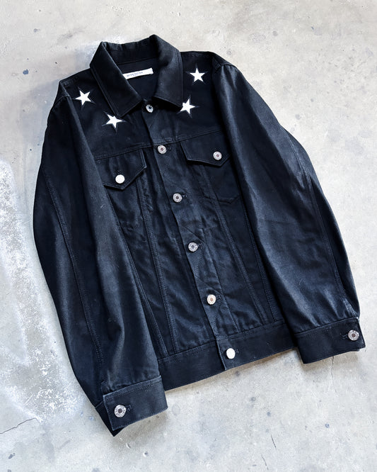 BLACK STAR DENIM JACKET