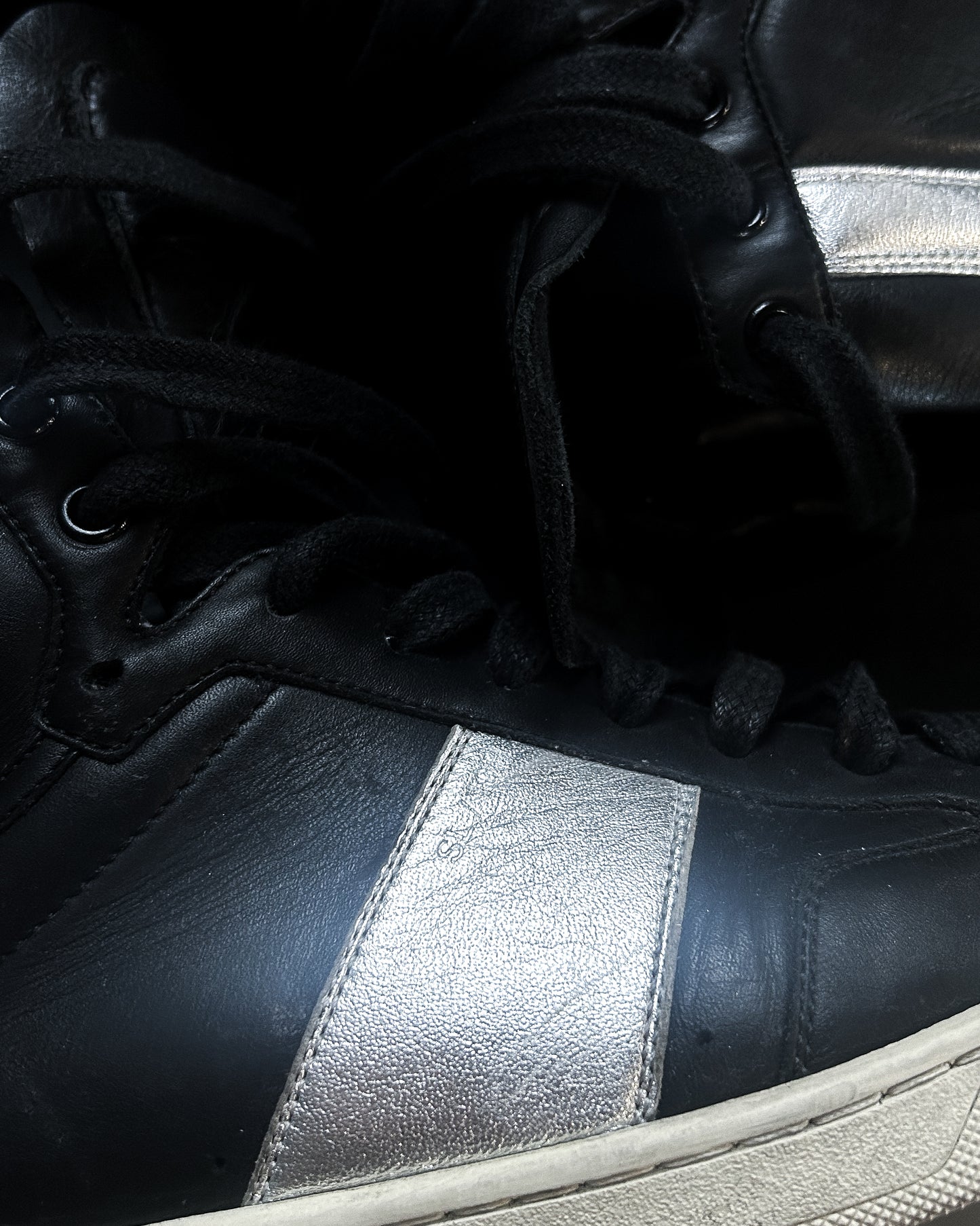 HEDI SL/10 SILVER HIGH TOPS
