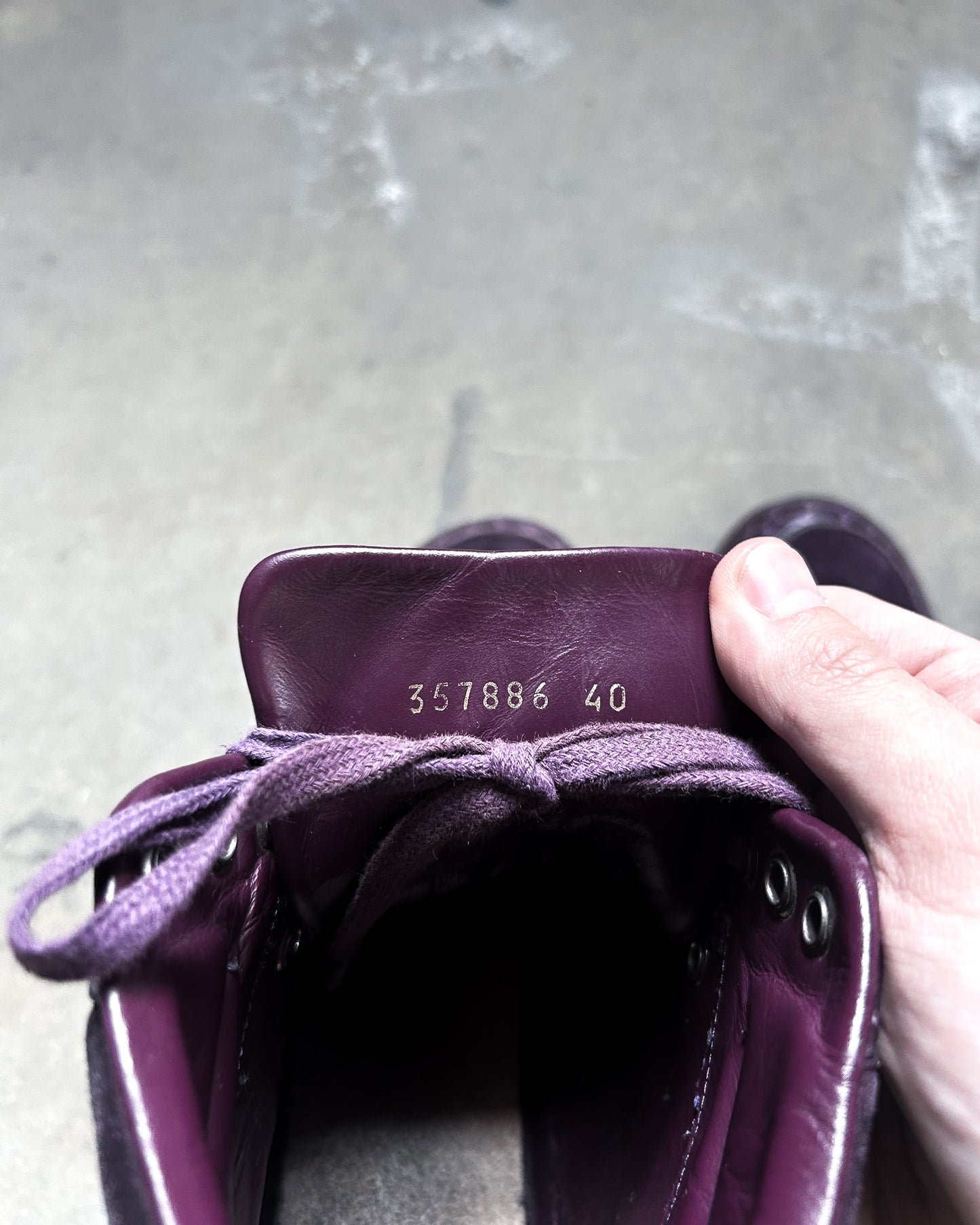 PURPLE CROC HIGH TOPS