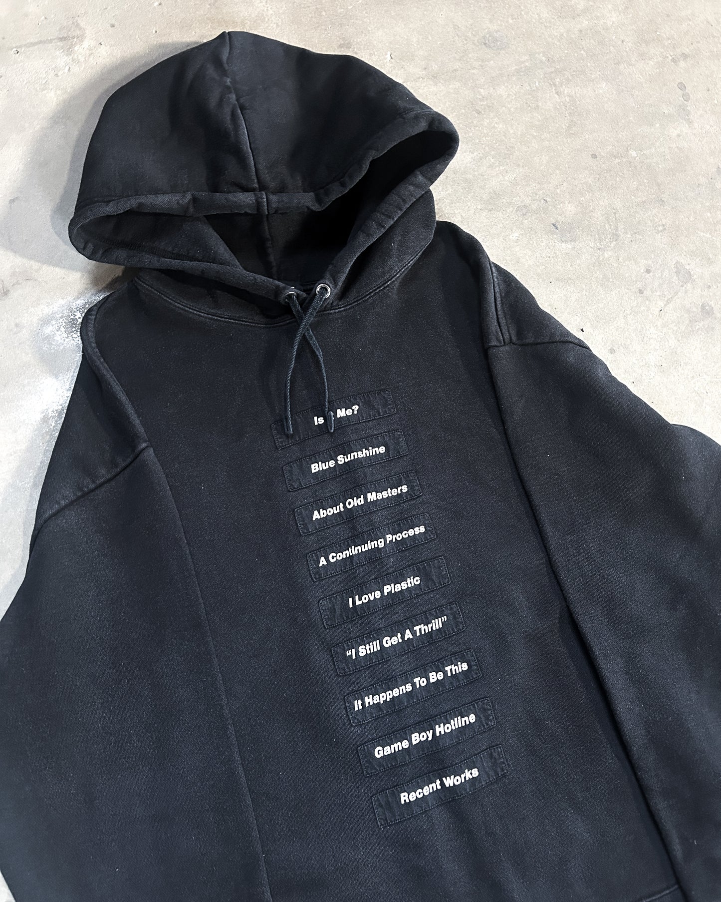 SS18 POEM PATCH HOODIE