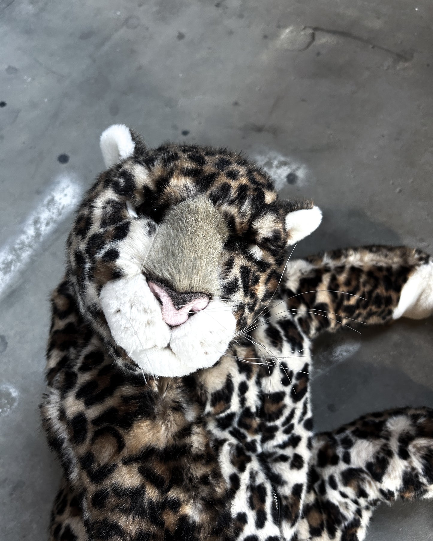 F/W17 LEOPARD PLUSH BACKPACK