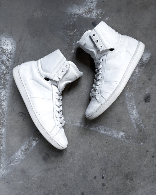 WHITE HIGH TOP SL01 SNEAKERS