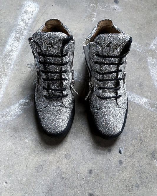 SILVER GLITTER KRISS HIGH TOP