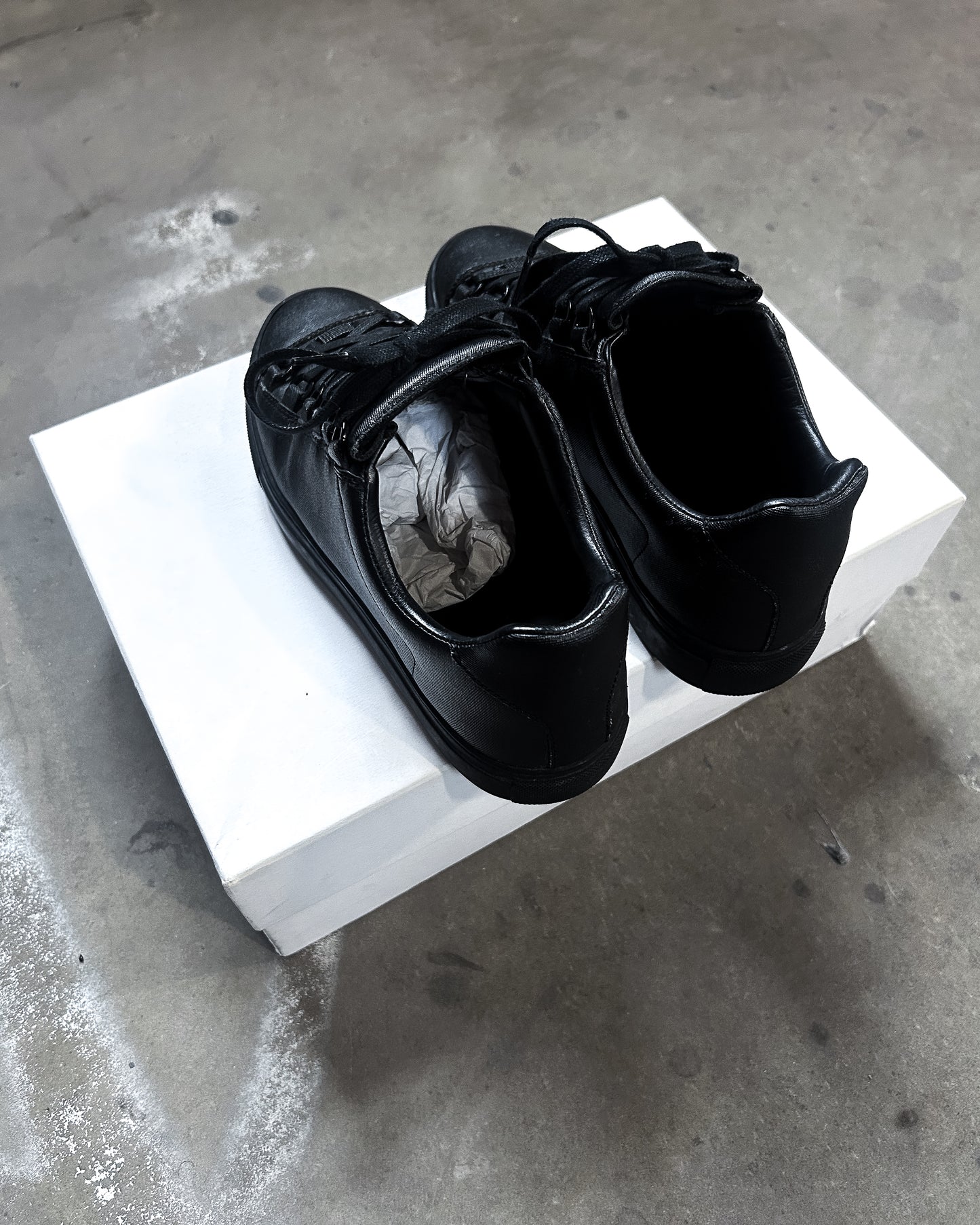 BLACK WAXED DENIM ARENAS