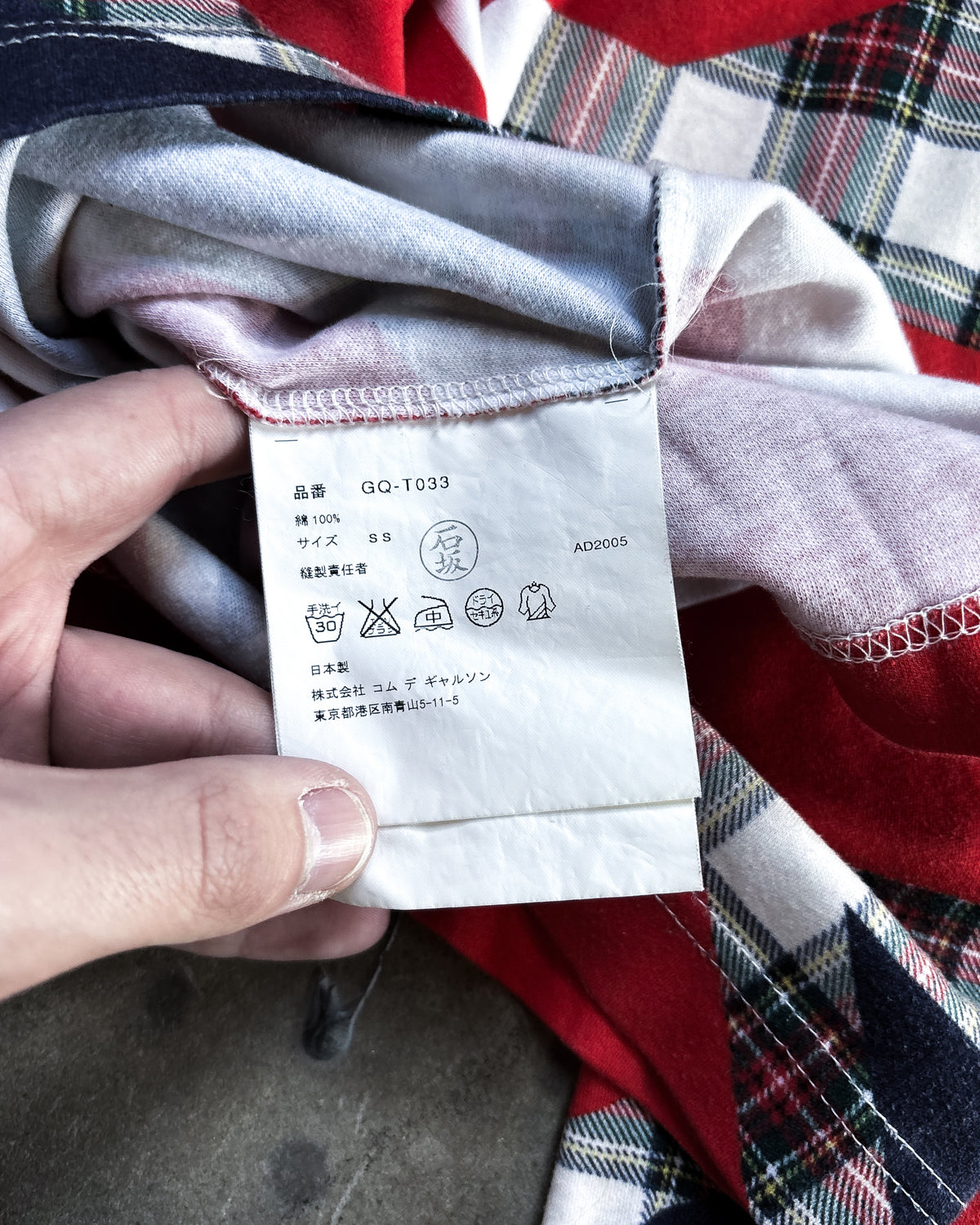 S/S06 UNION JACK PLAID LONGSLEEVE
