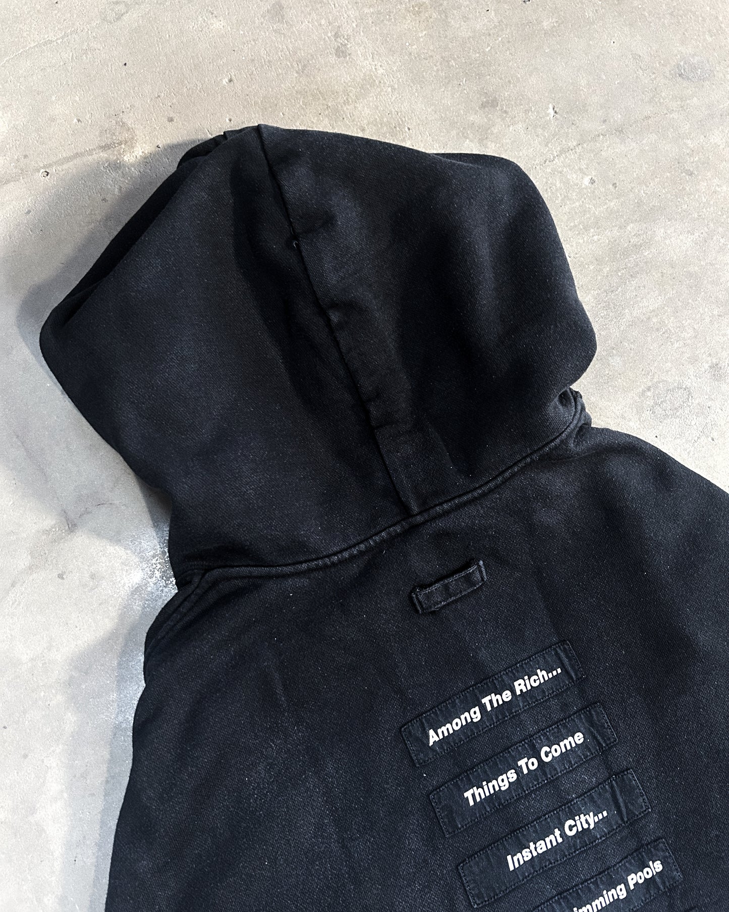 SS18 POEM PATCH HOODIE