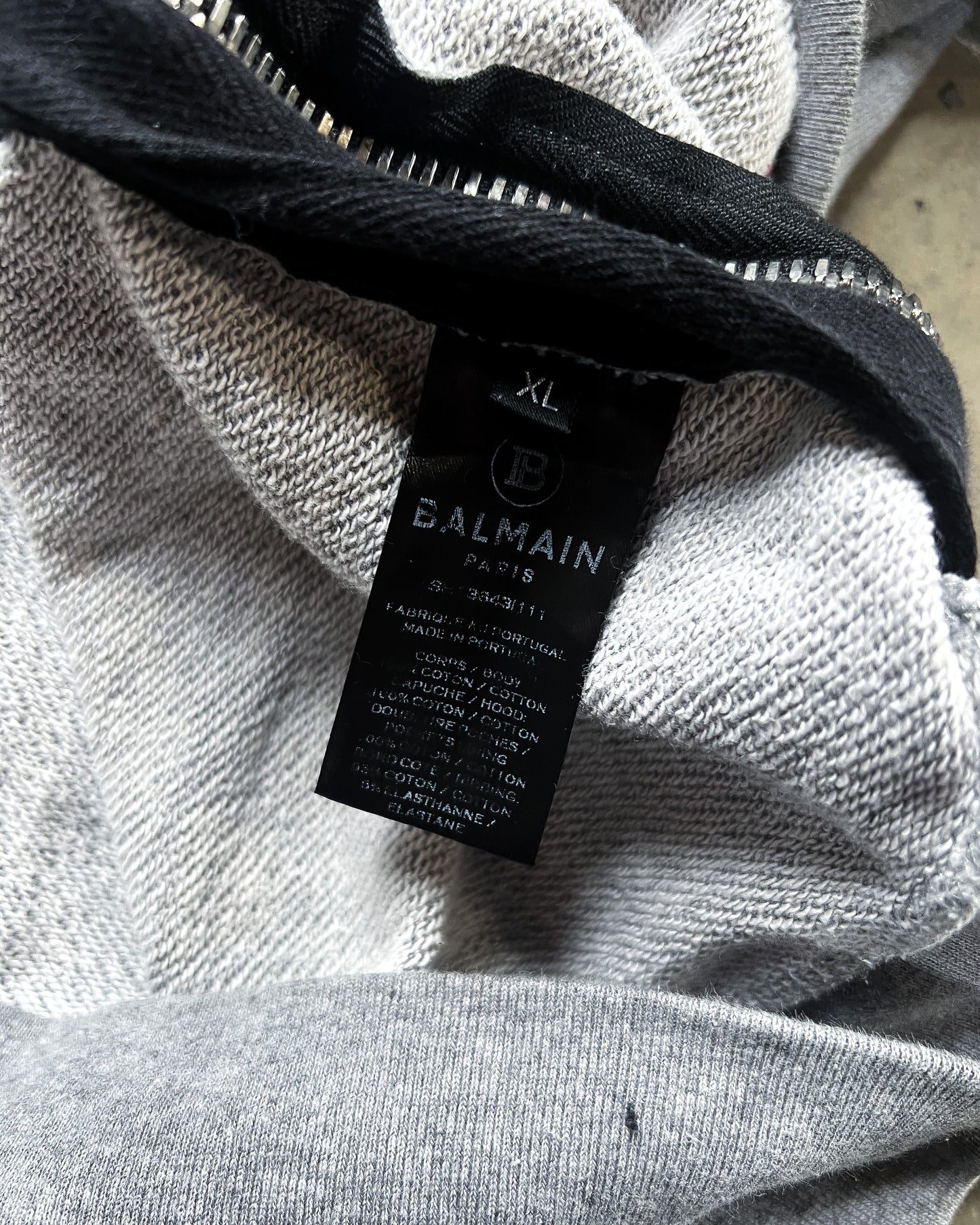 S/S13 GREY COIN ZIP UP