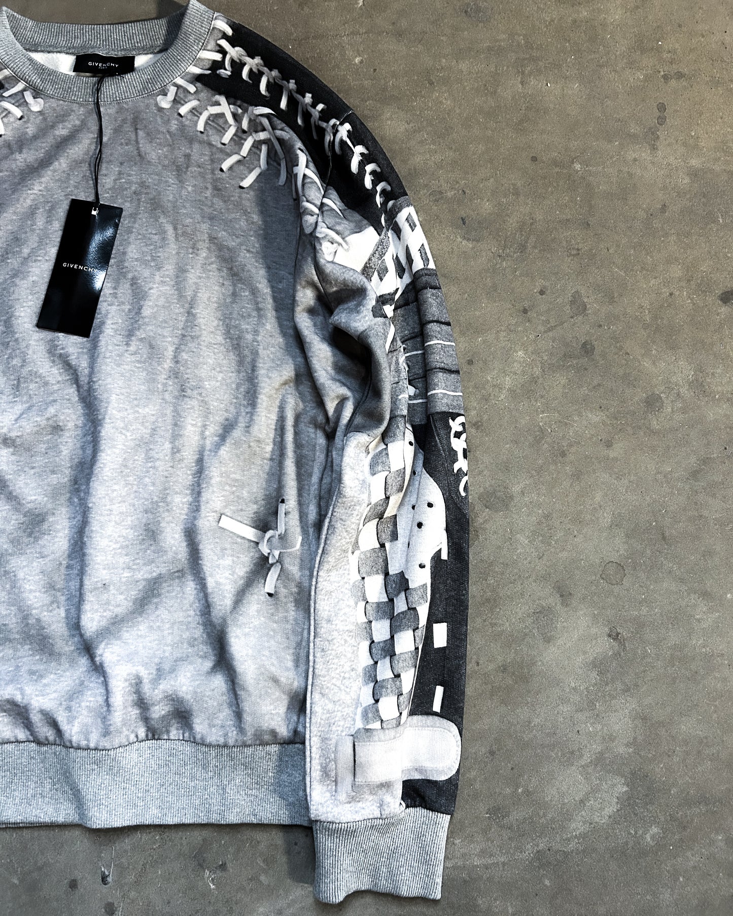 A/W13 TROMPE L’OEIL LACE SWEATER