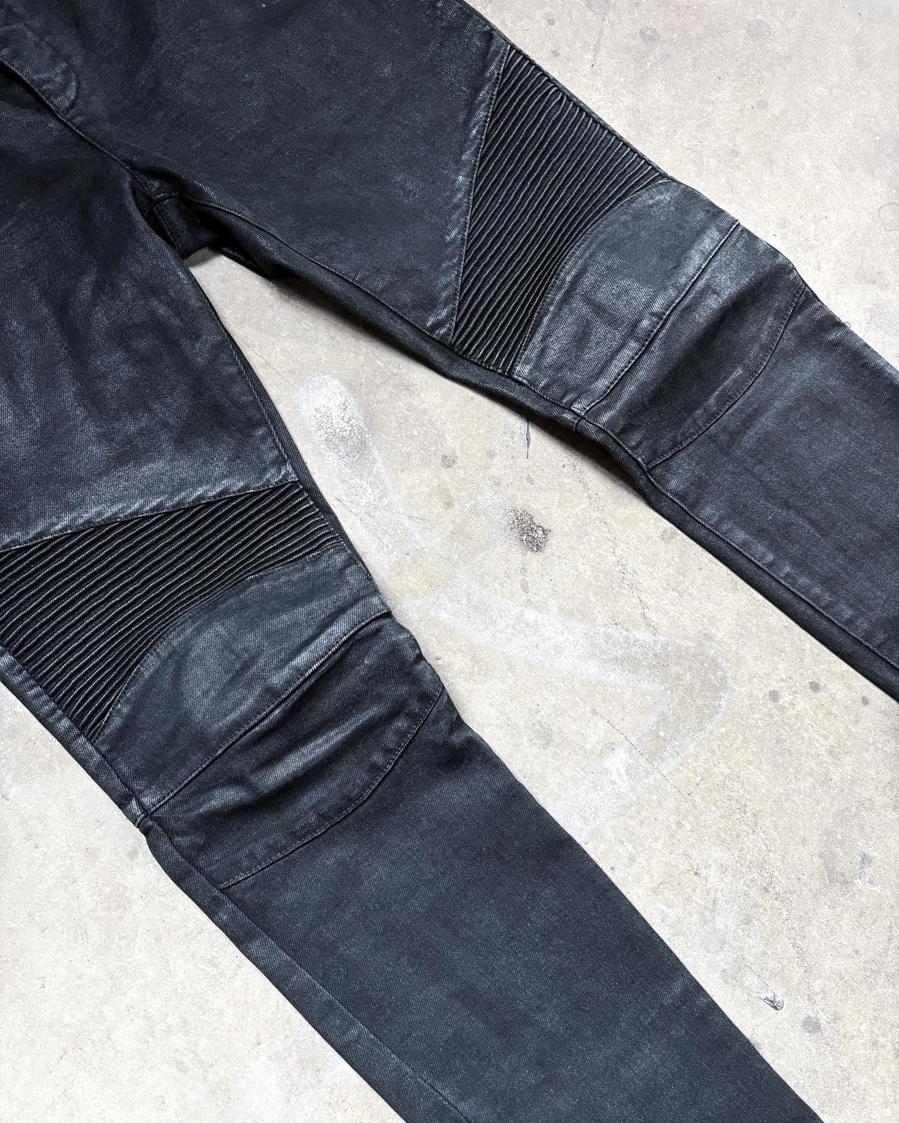 BALMAIN WAXED BIKER