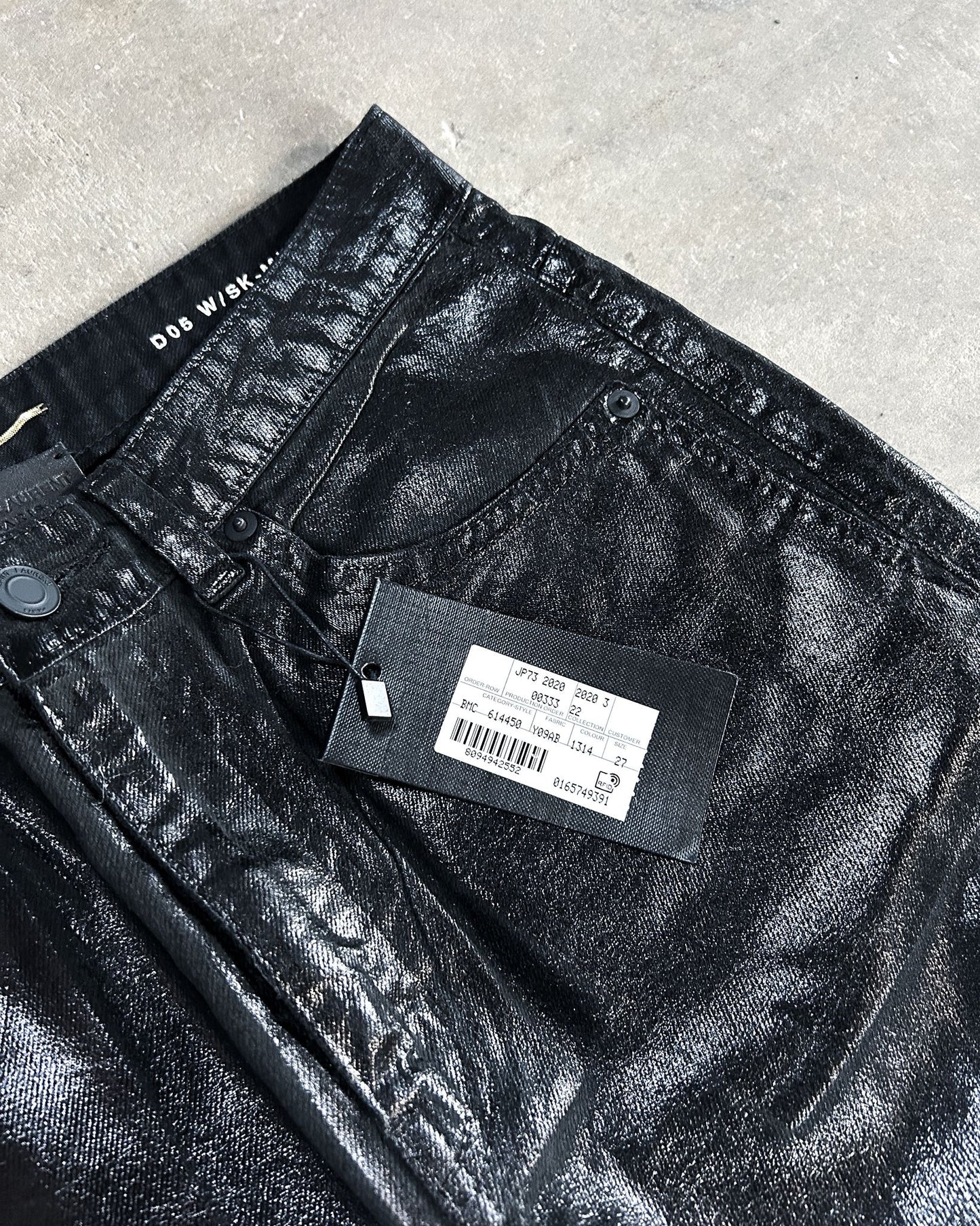 A/W20 WAX OIL SPILL JAPANESE DENIM