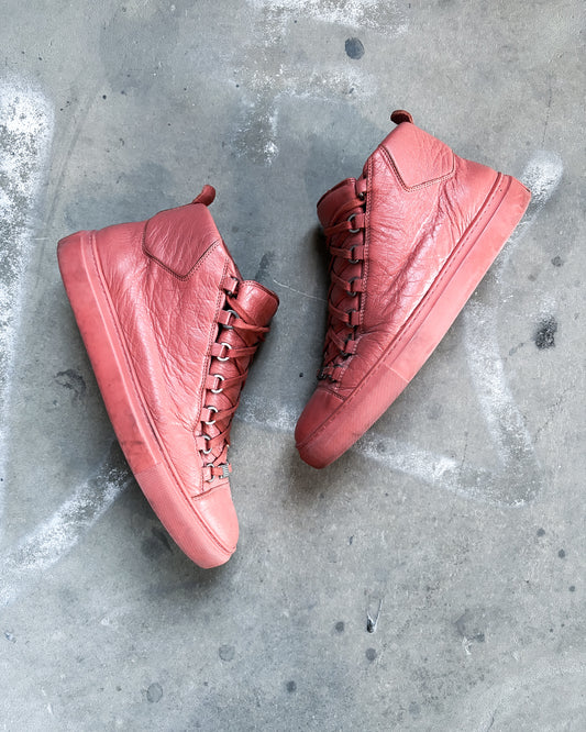 RED LEATHER ARENA HIGH