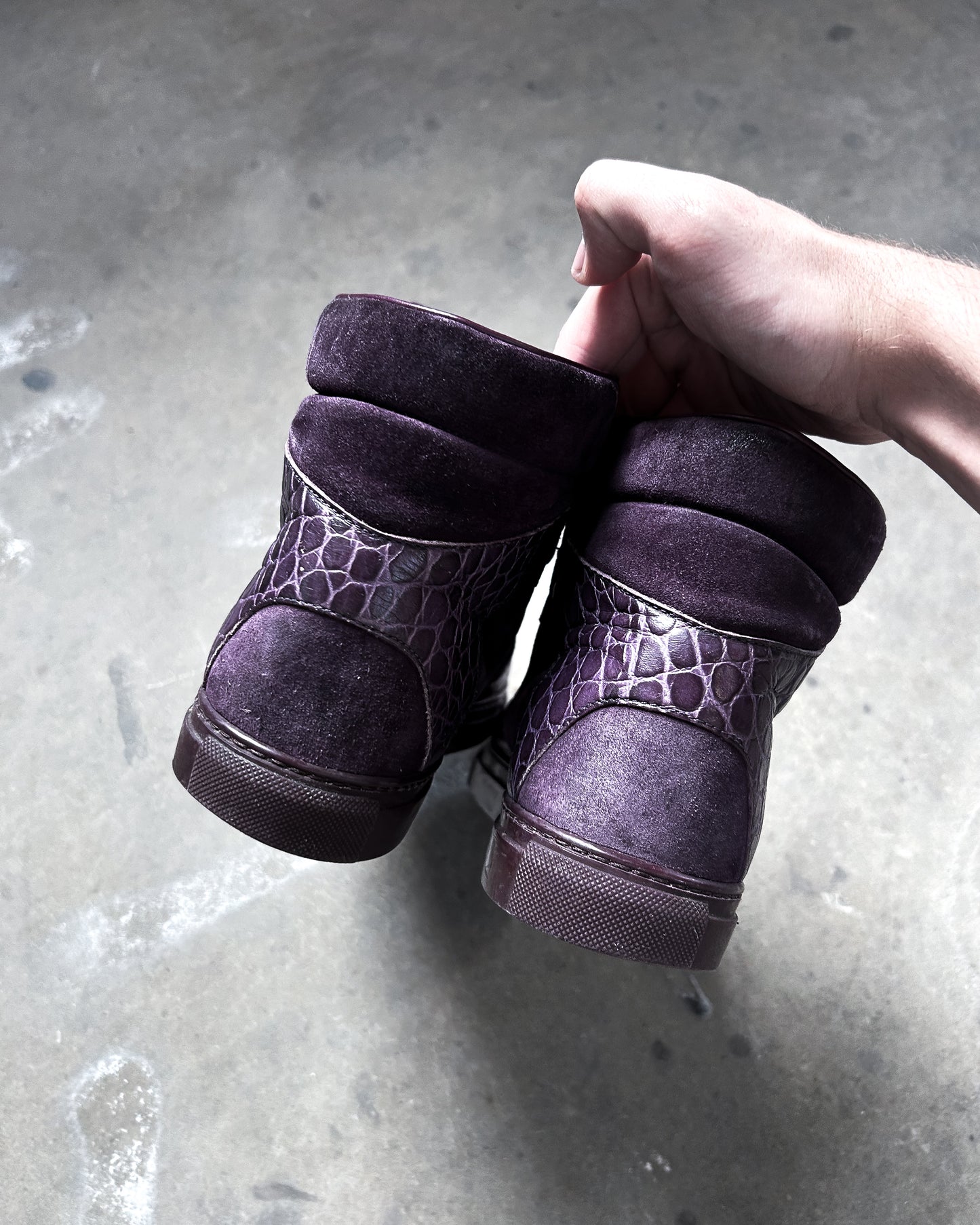 PURPLE CROC HIGH TOPS