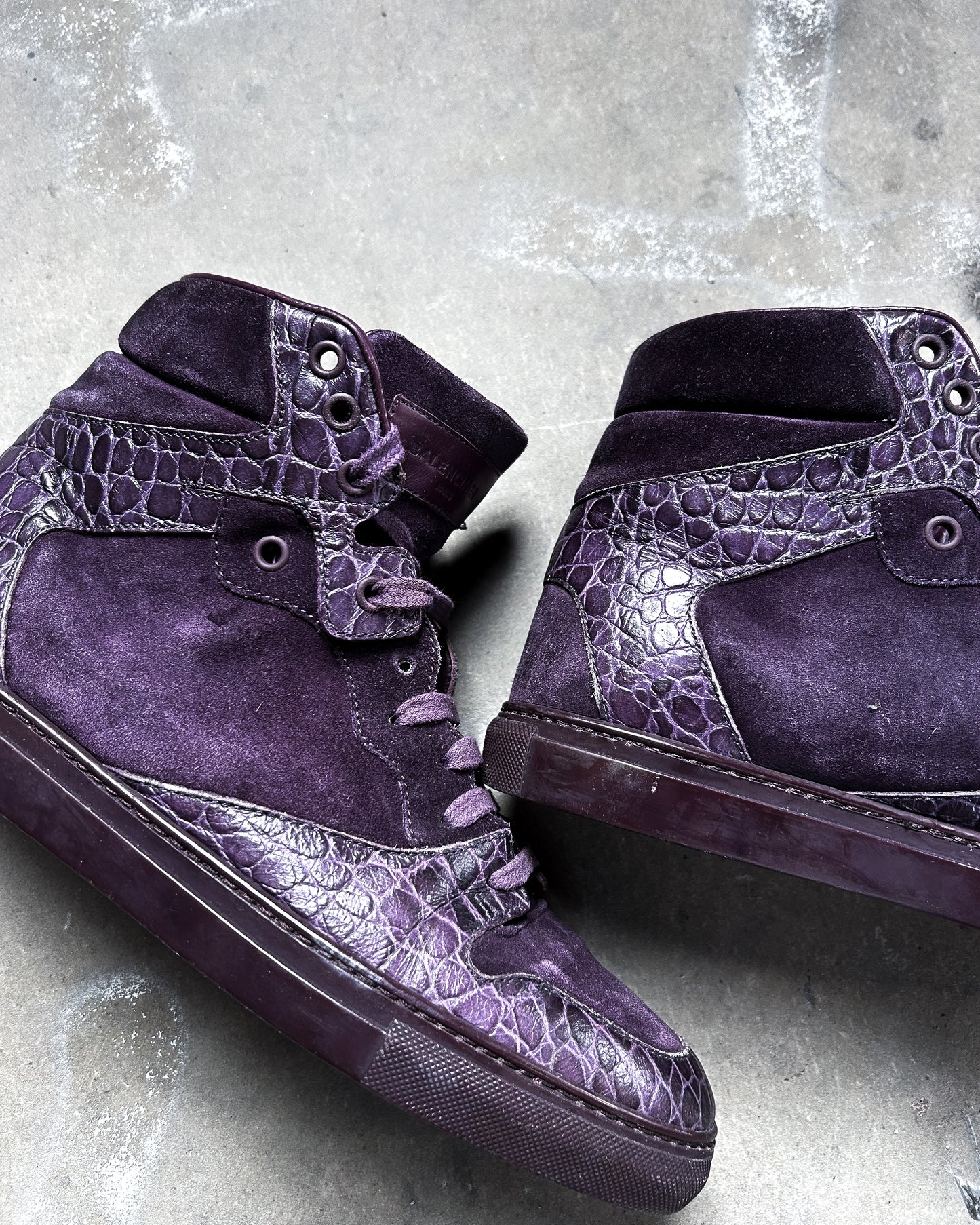 PURPLE CROC HIGH TOPS