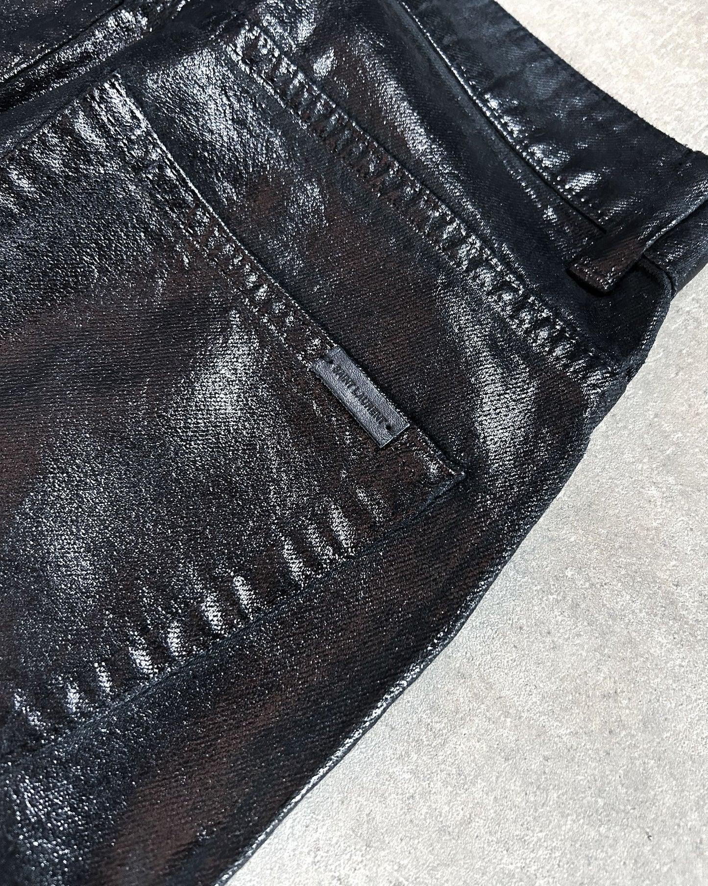 A/W20 WAX OIL SPILL JAPANESE DENIM
