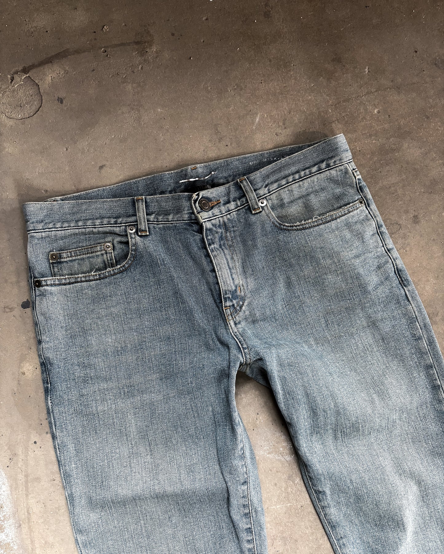 AW15 DISTRESSED BLUE DENIM