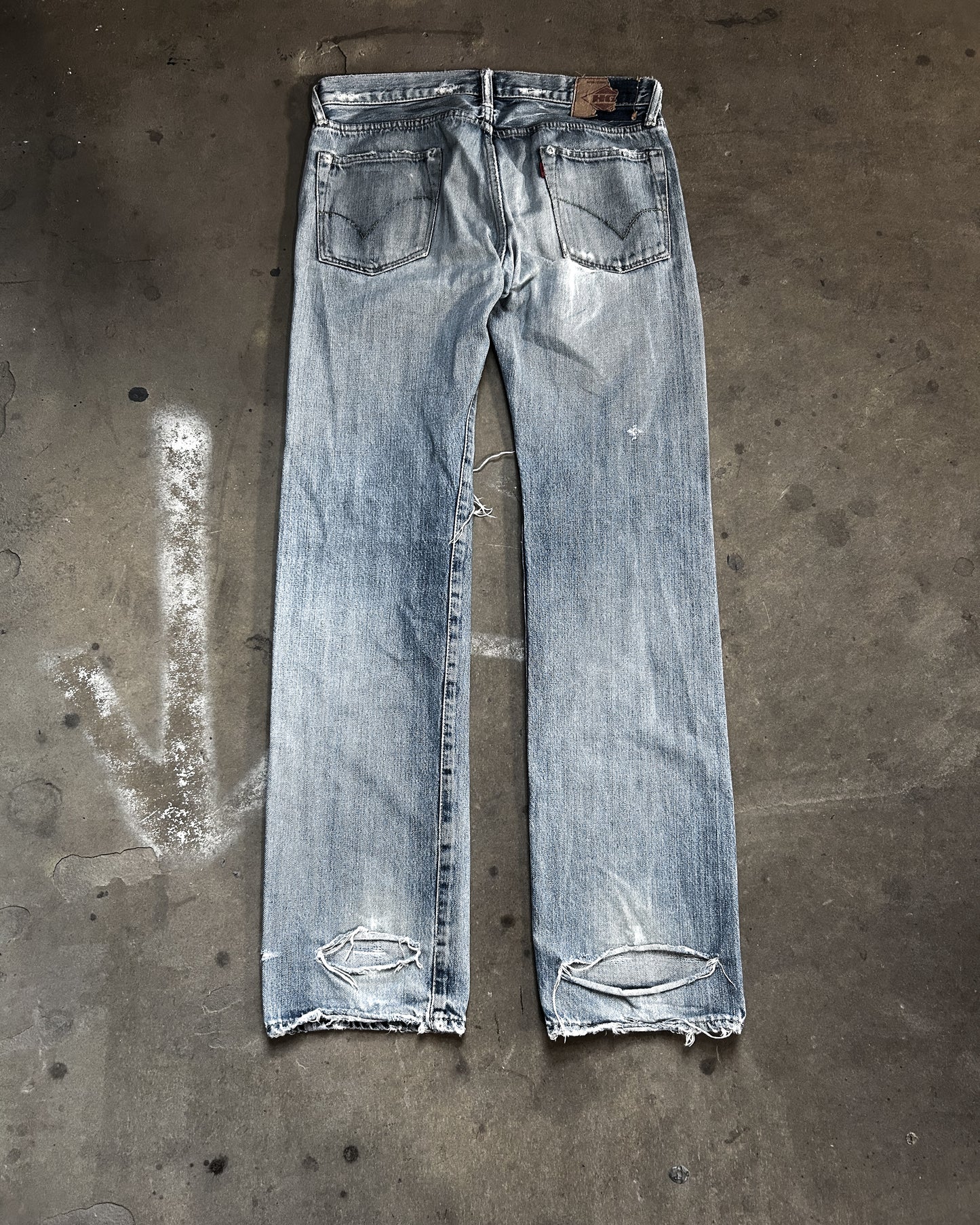 THRASHED HYSTERIC GLAMOUR DENIM