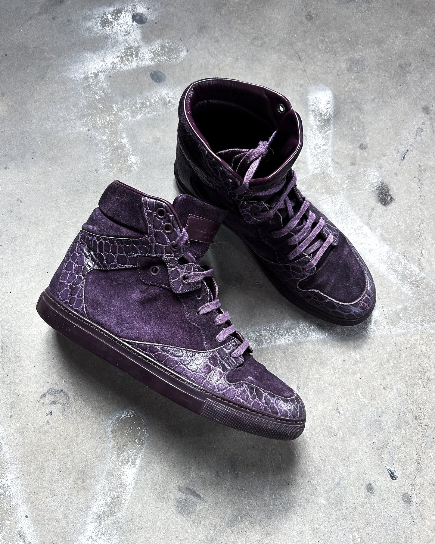 PURPLE CROC HIGH TOPS