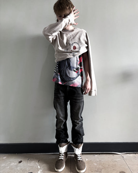 F/W18 SNAKE HEART CREWNECK