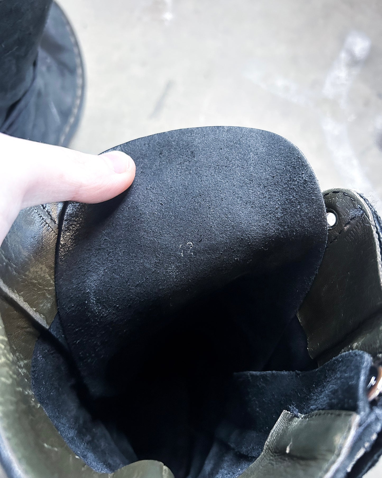 F/W09 “CRUST” BLISTERED COMBAT BOOTS