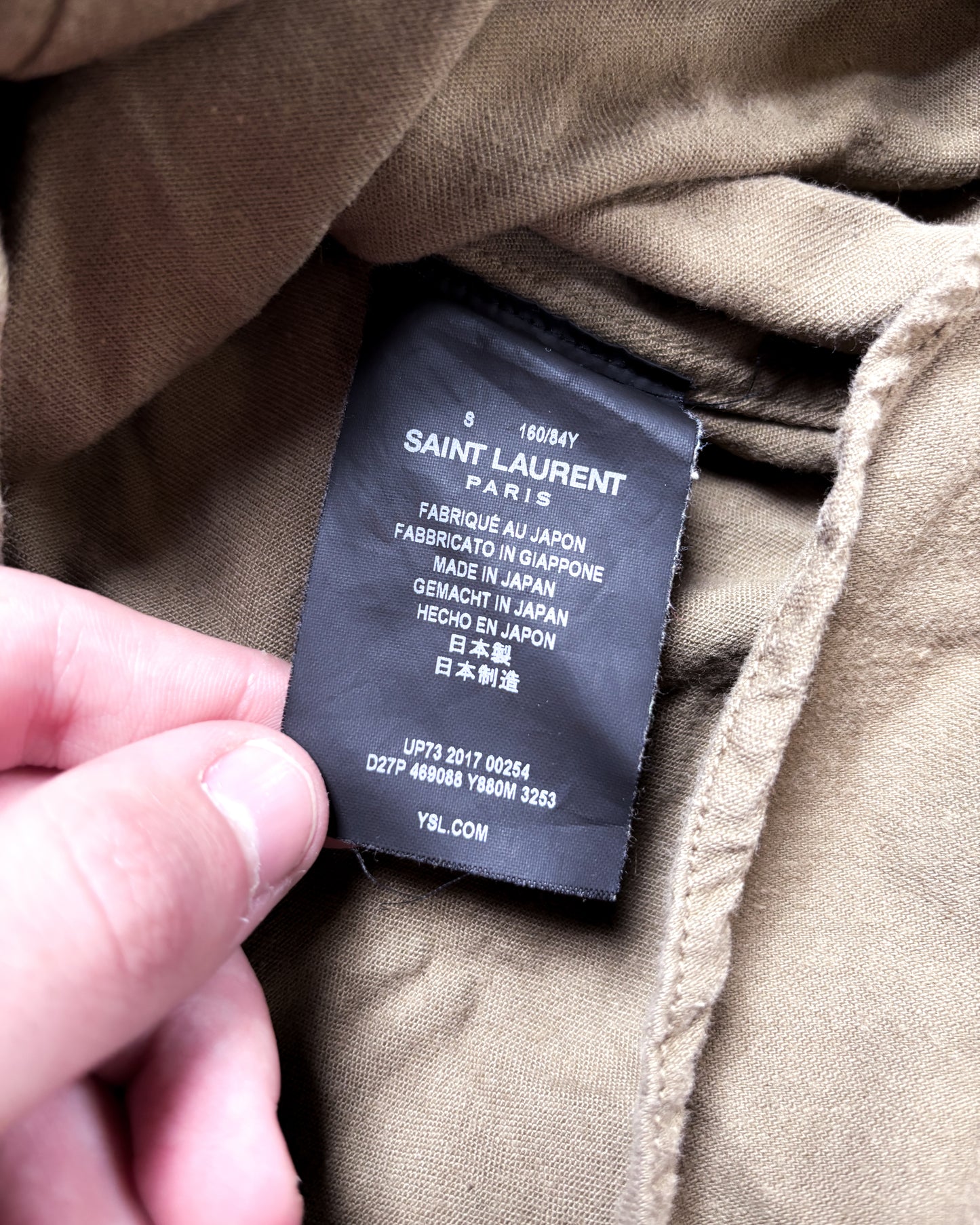 S/S17 YSL MILITARY SHIRT