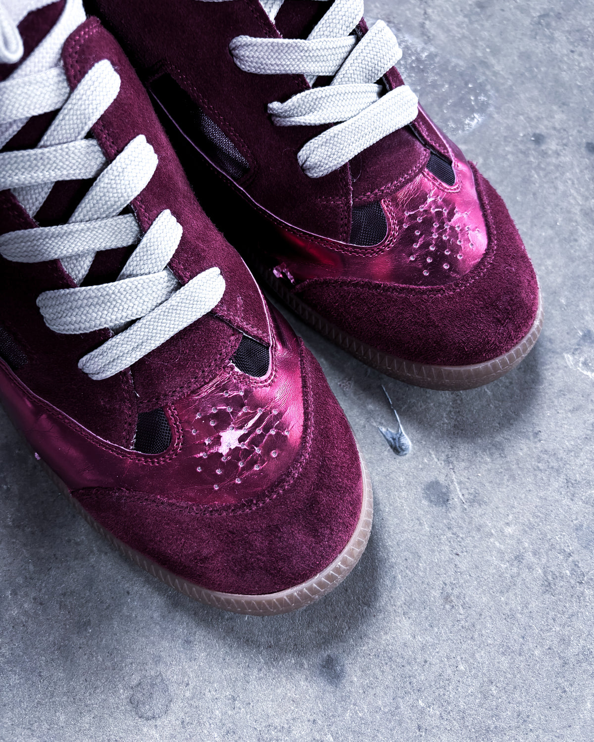 S/S15 METALLIC CUTOUT HIGH TOPS