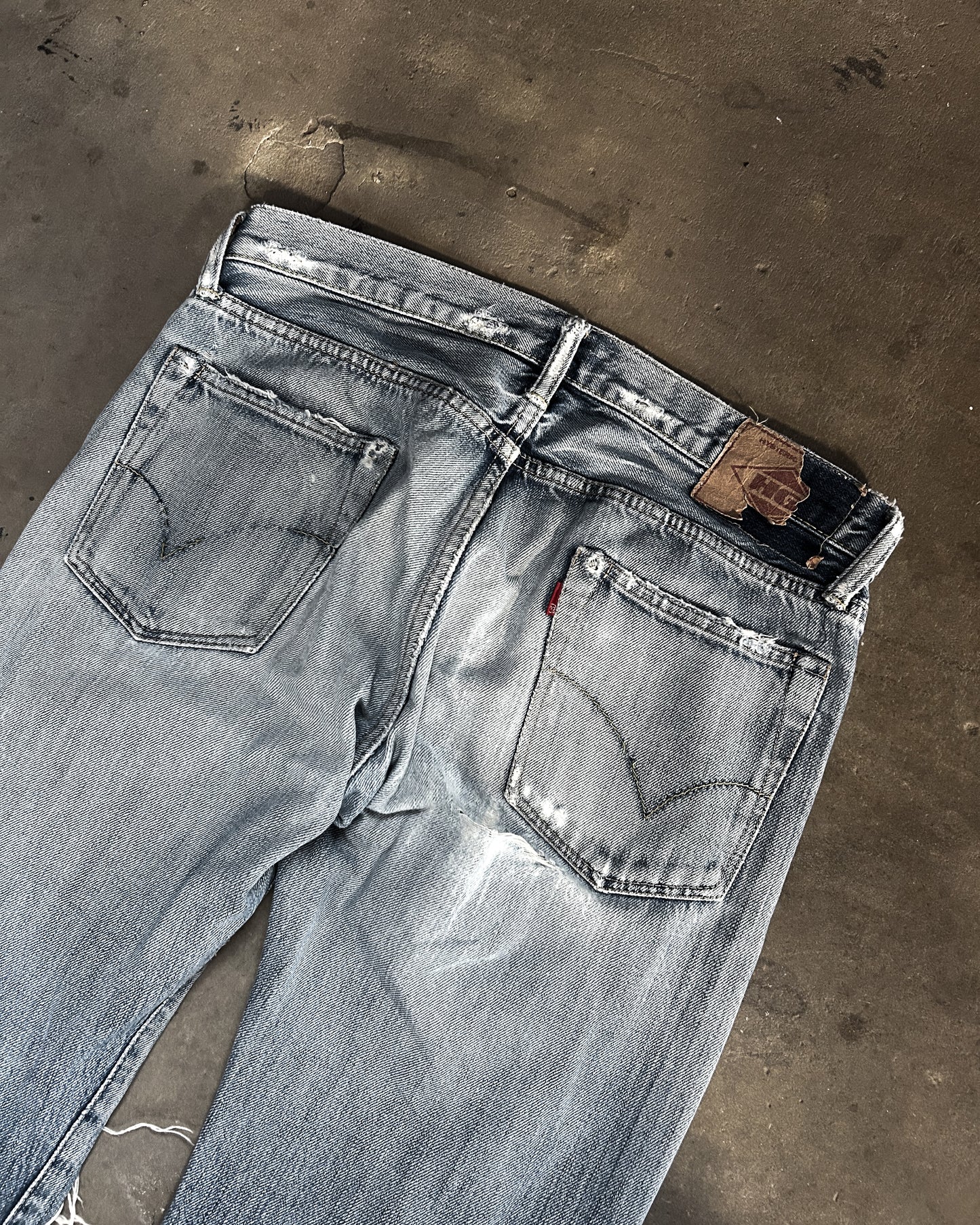 THRASHED HYSTERIC GLAMOUR DENIM