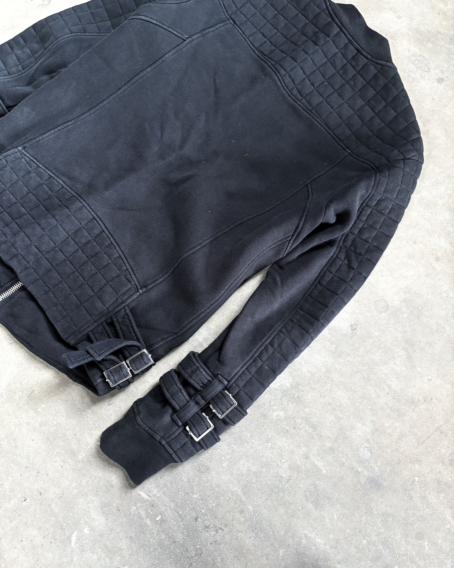 S/S14 BELTED CUFF BIKER QUILTED BOMBER