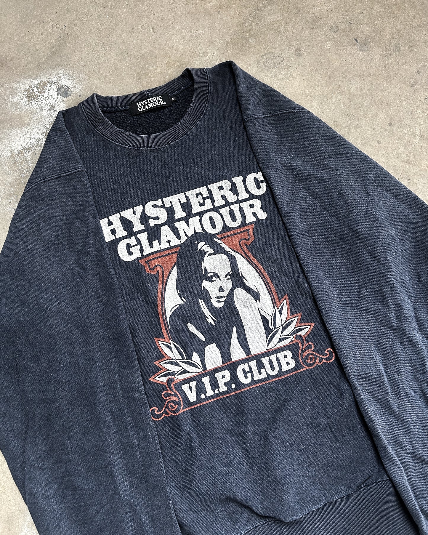 VIP CLUB DISTRESSED SWEATER
