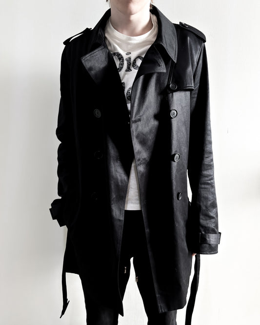 S/S06 WAXED OFFICER TRENCH COAT