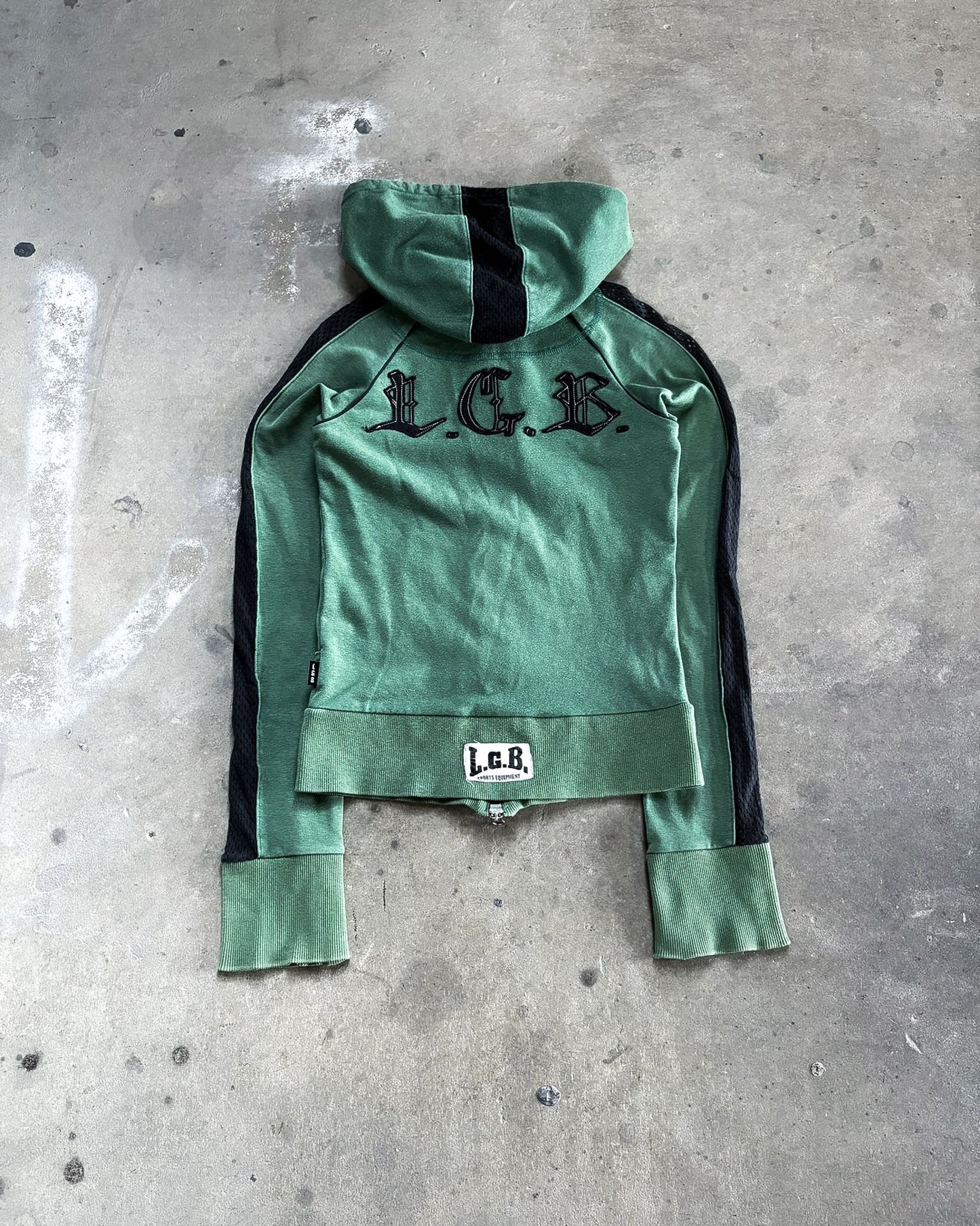 LGB Green Boxer Zip Up Hoodie