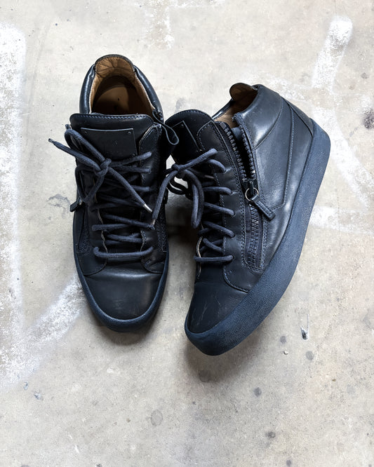 BLACK KRISS HIGH TOP SNEAKERS