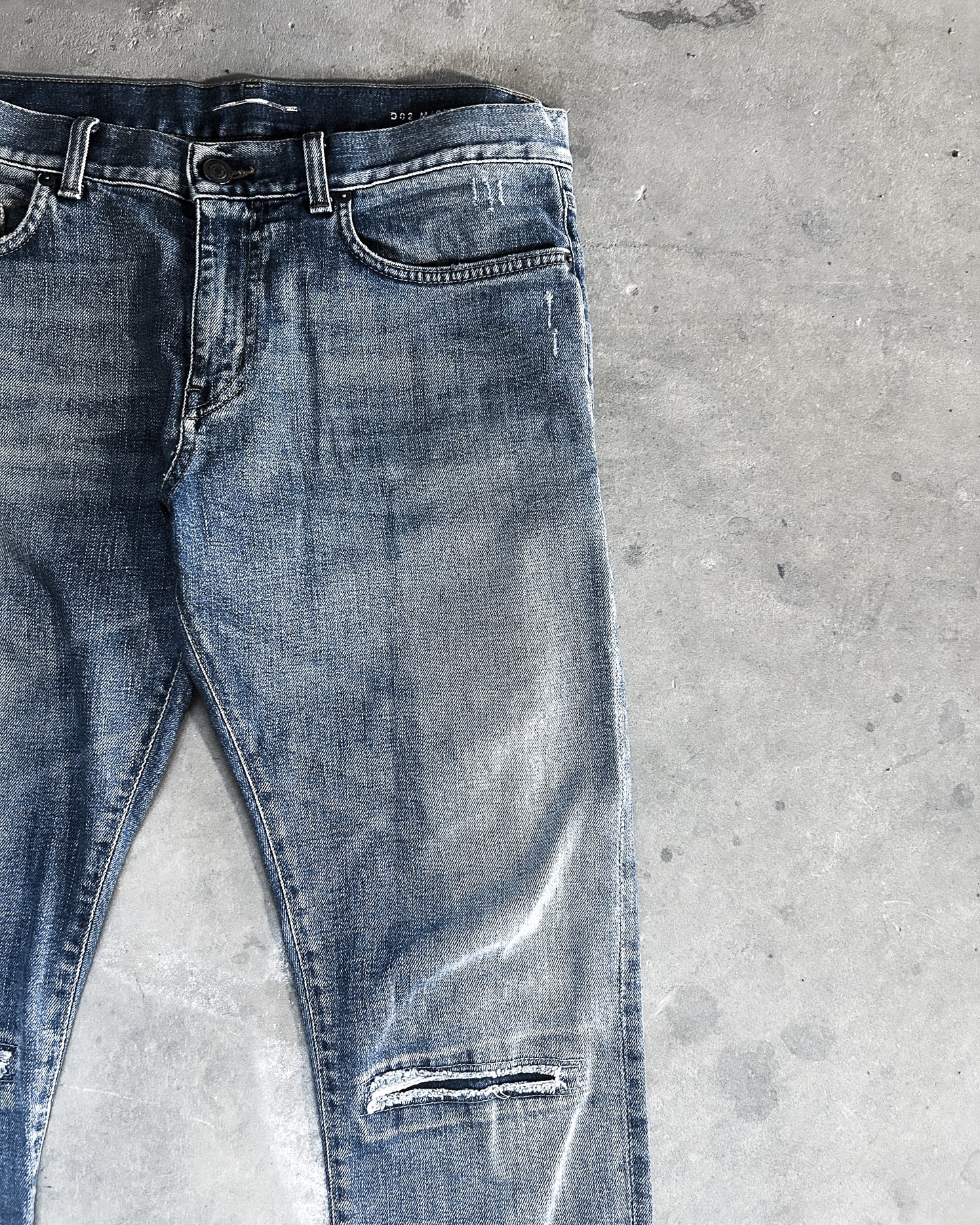 AW14 DISTRESSED CLAWMARK DO2 DENIM