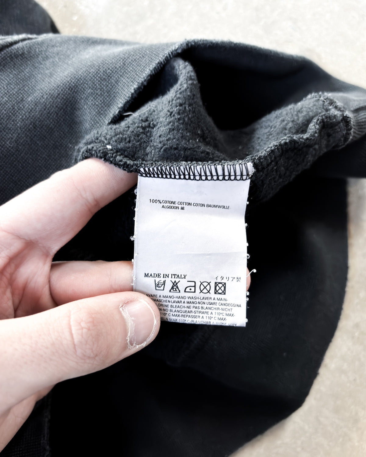 A/W05 STUDDED LOGO HOODIE