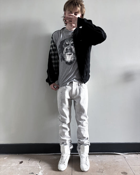 S/S05 PLAID DOUBLE LAYER BOMBER