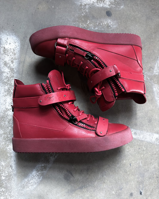 F/W15 RED COBY MATT HIGH-TOP