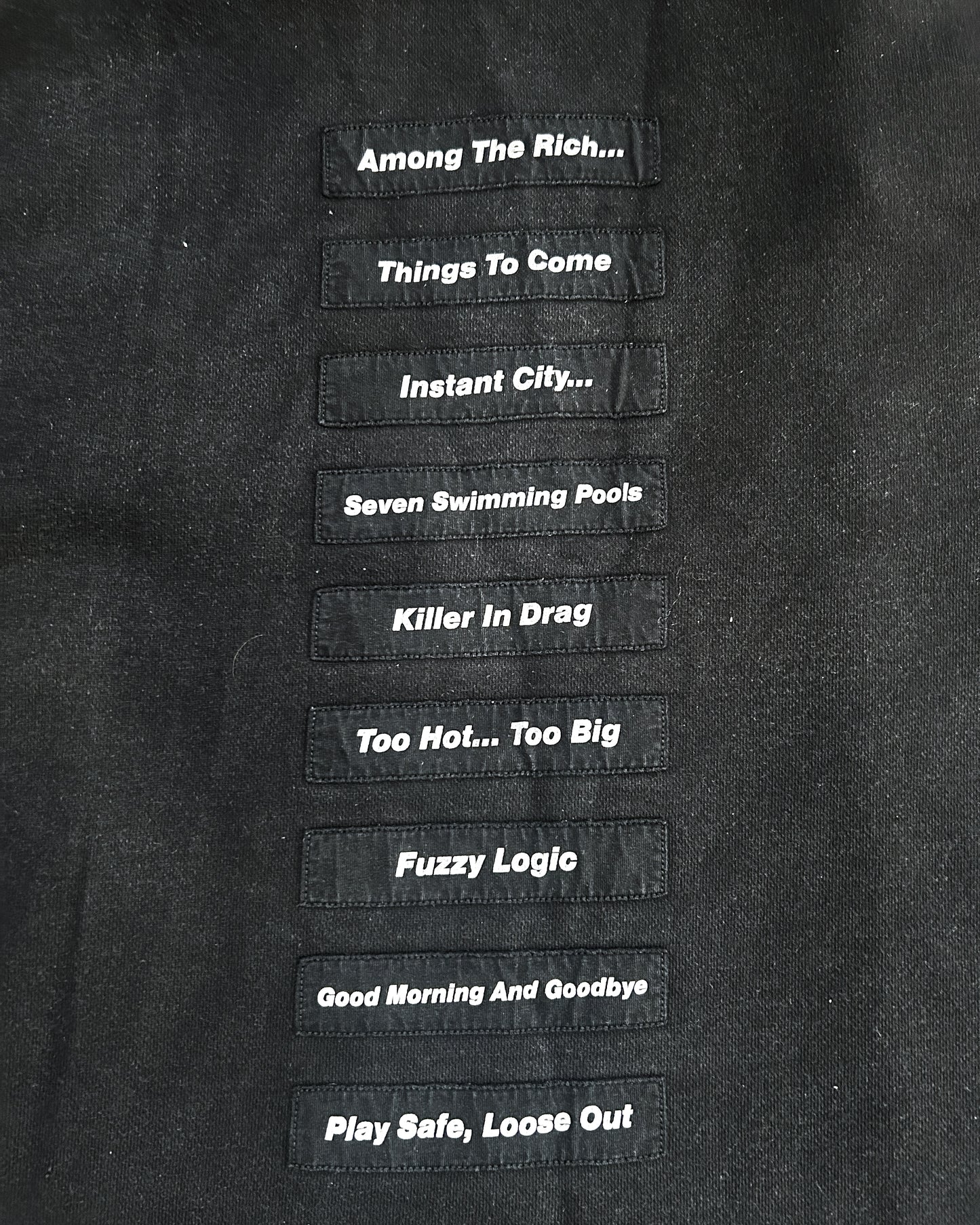 SS18 POEM PATCH HOODIE