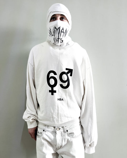 WHITE 69 SWEATSHIRT