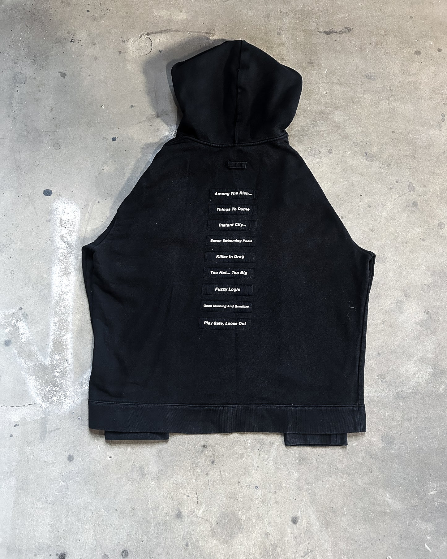 SS18 POEM PATCH HOODIE