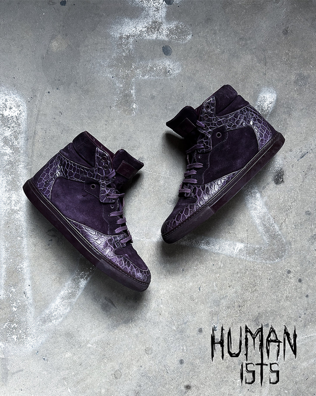 PURPLE CROC HIGH TOPS