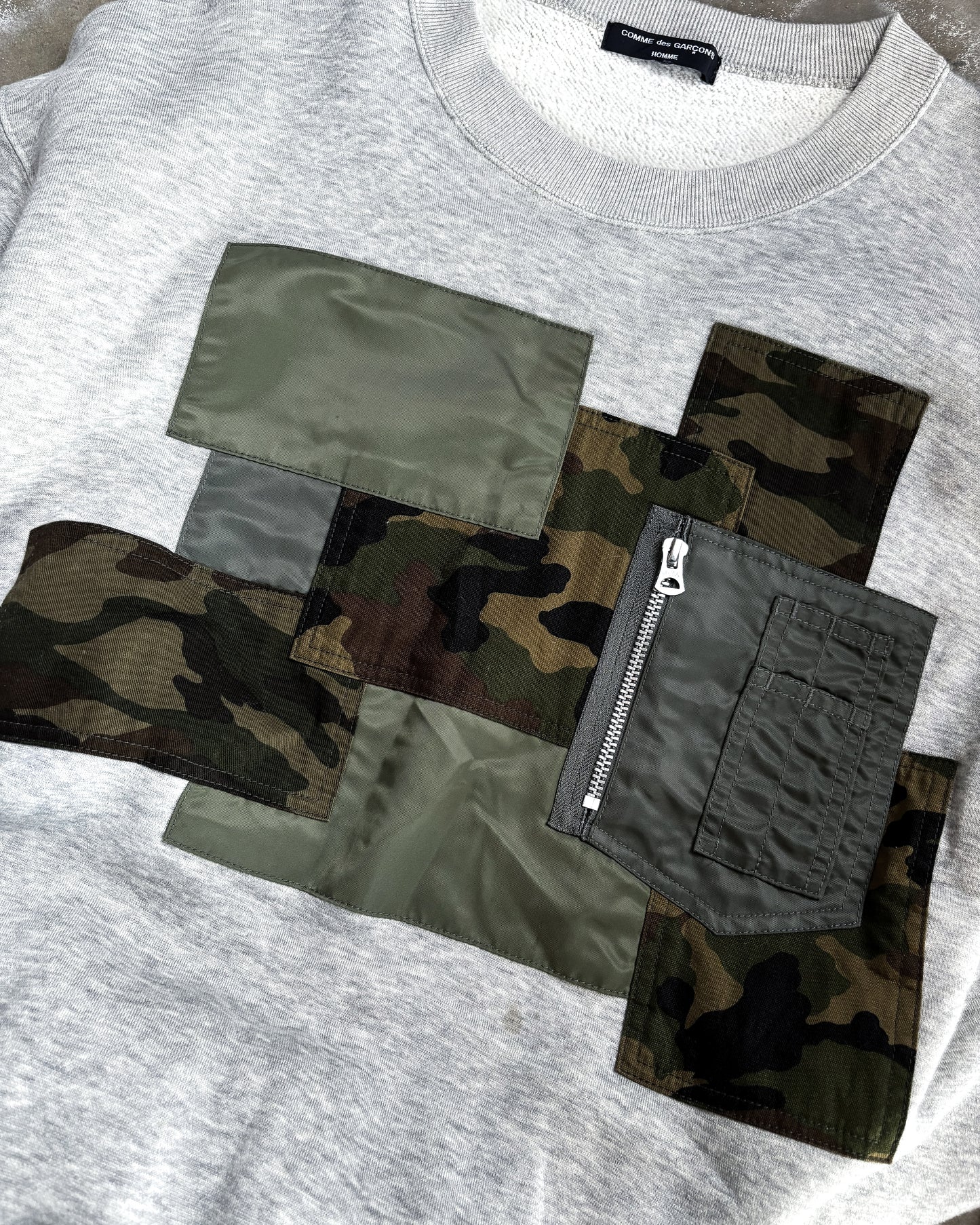 S/S09 CAMO PATCH SWEATER